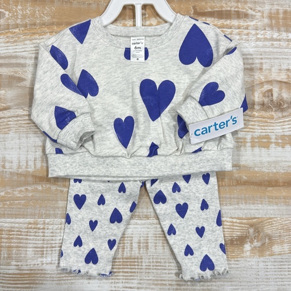 Bundle of 2 Carter's Baby Girl Outfit Sets in Size 6 Months NWT - Picture 2 of 6